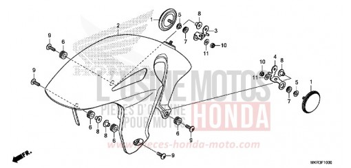 FRONT FENDER CBR1000SPN de 2022